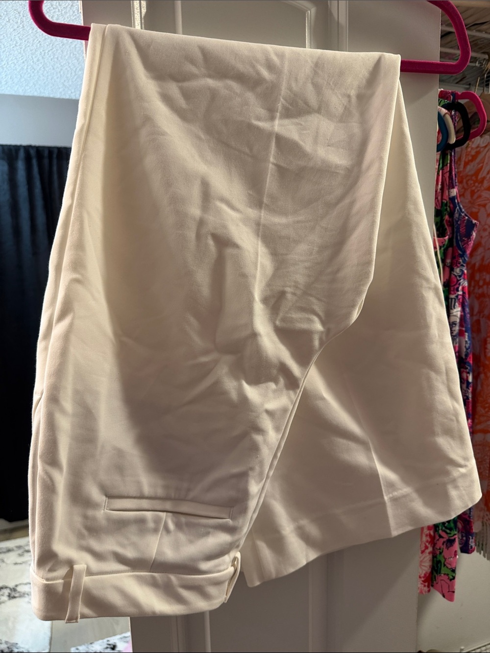 Lilly Pulitzer Cream Asymmetrical Women's Pants